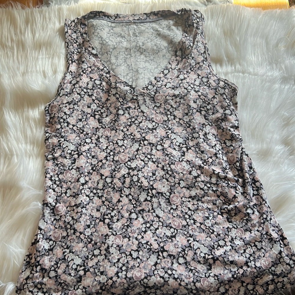 Sleeveless floral top